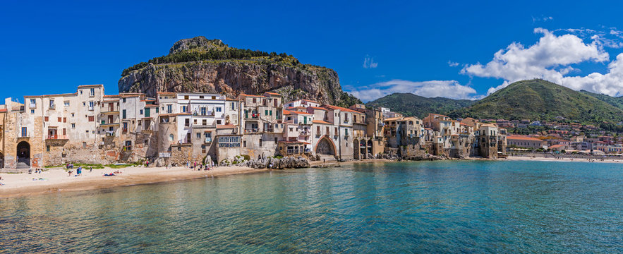 Panoramic view of Cefalù – Sicily; Italy