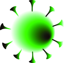 Vector images of different viruses. Virus icons .Logo. Graphics.