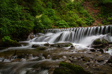 Landscape of waterfall Shypit, Ukraine