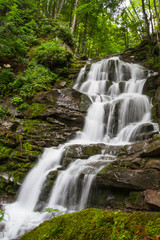 Great waterfall Shypit in Carpathian mountains
