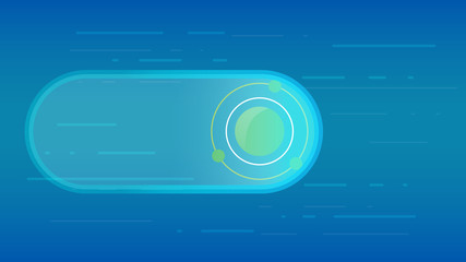 Obraz premium Abstract atom, molecule model vector illustration vector