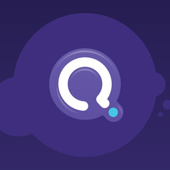 quiz logo and icon vector Isolated image