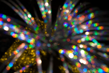 Multicolored rainbow large bokeh effect background