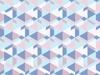  mosaic and  hexagon on a seamless spring pattern.