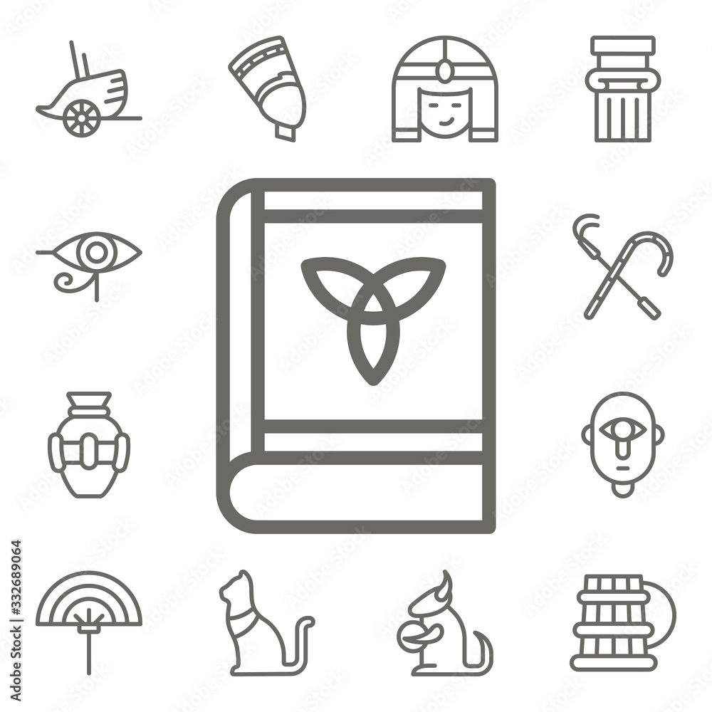 Poster celtic icon. mythology icons universal set for web and mobile