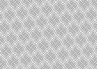 Vector seamless repeating geometrical texture. White background.