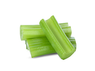 Celery isolated on white background.