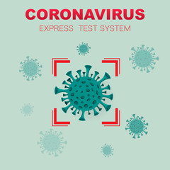 Coronavirus detection test system background