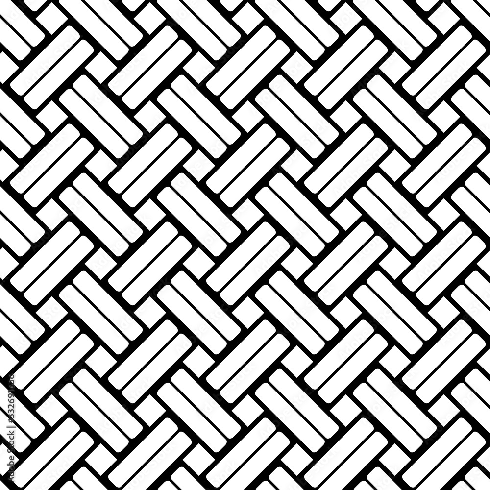 Poster weave seamless pattern. woven stripes lattice. simple diagonal wicker background. basket background.