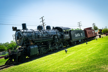 Obraz premium Stacja kolejowa w Pauls Valley Oklahoma