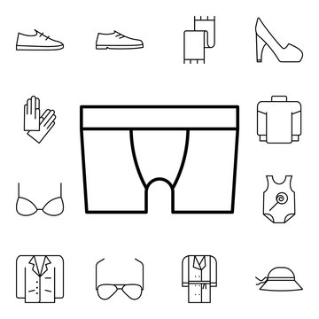 Male underwear icon. Detailed set of clothes icons. Premium quality graphic design. One of the collection icons for websites, web design, mobile app