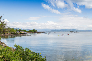 Florianópolis/ SC/ Brazil Fisherman's houses and nature on Florianópolis Island, at 