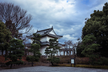 Naklejka premium Nice View to the Japanese styled building in the Nijo Castle, Japan