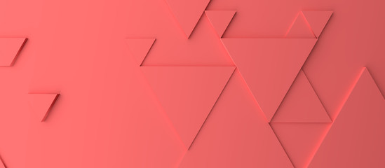 Abstract modern red triangle background