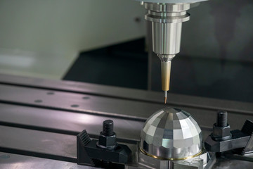  The CNC milling machine finishing cut  the sample  parts by  solid ball  endmill tools. The mold and die manufacturing process by machining center with the solid carbide endmill tools.