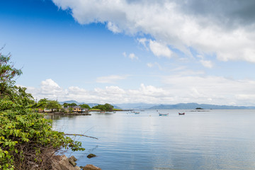 Florianópolis/ SC/ Brazil Fisherman's houses and nature on Florianópolis Island, at 