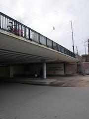 amsterdam vondelpark graffiti on bridge