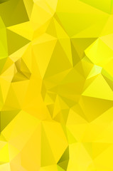 Yellow vivid polygonal vector background.  geometric vector illustration. creative design template