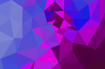 Colorful purple vivid polygonal triangular background pattern