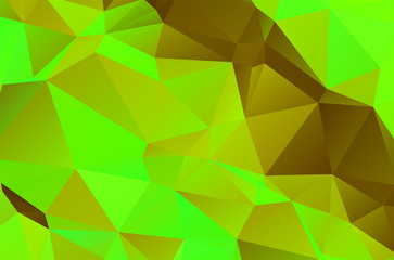 Green vivid geometric abstract bright green blurred mosaic wallpaper with triangle shapes for banner