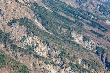 Fototapeta na wymiar Mountain range. Close up view. Monte Quarnan, Italian Alps, near Gemona, Friuli Venezia Giulia, Italy