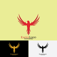 Falcon Eagle Bird Logo Template Vector Icon