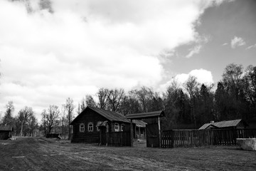 Fototapeta premium An abandoned village in central Russia.