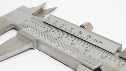 Isolated vernier caliper in white background picture with high details,Easy to use for any work