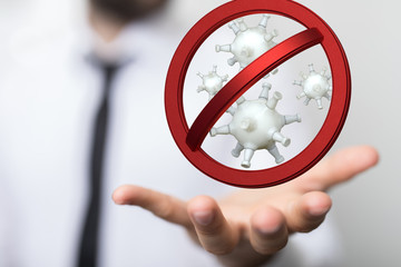 Corona Virus Healthcare Concept. Coronavirus protection Pandemic Sars Fever.
