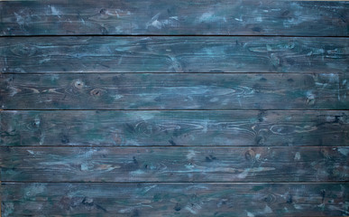 Painted boards with a natural pattern of brownish greenish color. Dark rustic wood texture - wood background. wooden surface for adding text or artwork design