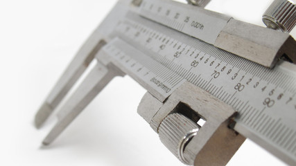 Isolated vernier caliper in white background picture with high details,Easy to use for any work