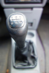 The control lever for manual shifting car speed