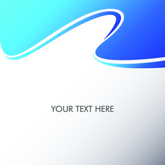 Flyer design vector of the blue 