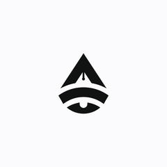 Fototapeta premium vector logo with a unique and interesting concept
