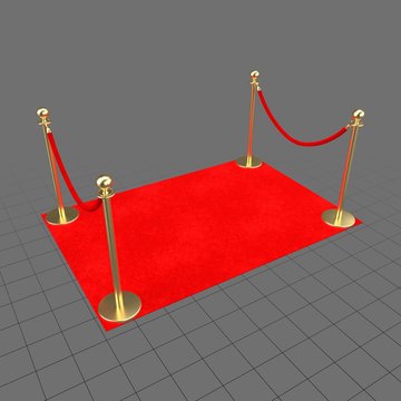 Red carpet barrier