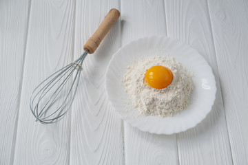 egg and flour