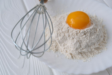 eggs and whisk