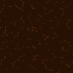 Fototapeta premium Network Mesh Procedural Art background illustration