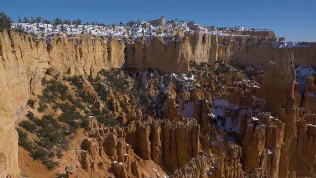 Paria View. Bryce Canyon Hoodoos in Winter. Utah, USA. Panning