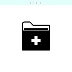 Fototapeta premium Medical records icon. EPS vector file