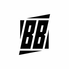BB Logo monogram with modern style concept design template