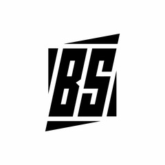 BS Logo monogram with modern style concept design template