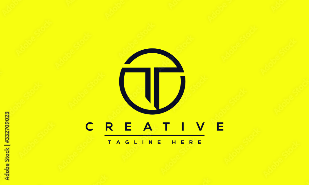 Poster modern creative t logo design and template. t tt icon initials based monogram and letters in vector.