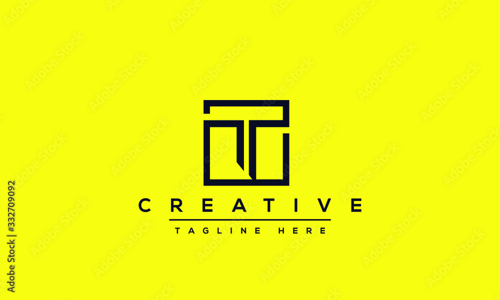 Poster modern creative t logo design and template. t tt icon initials based monogram and letters in vector.
