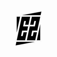 EZ Logo monogram with modern style concept design template