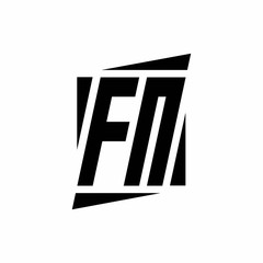 FN Logo monogram with modern style concept design template