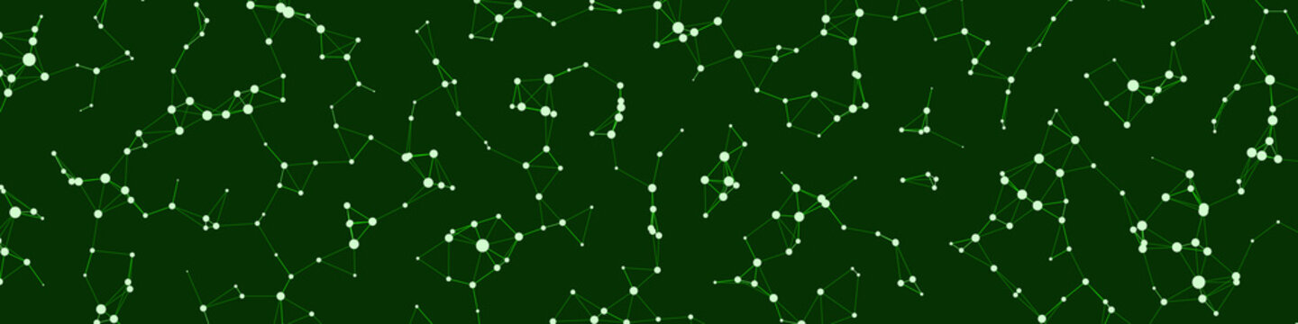 Network Mesh Procedural Art background illustration