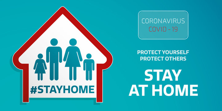 stay home banner