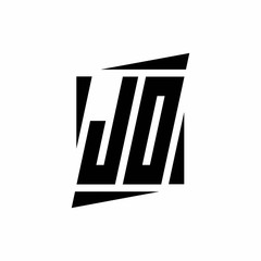 JO Logo monogram with modern style concept design template