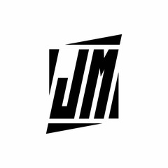 JM Logo monogram with modern style concept design template